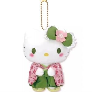 NWT Hello Kitty Floral Kimono Bag Charm Keychain